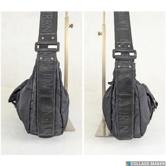 Lauren Ralph Lauren Nylon Handbag Purse Satchel Black Zippered Pockets Bag - Picture 5 of 9